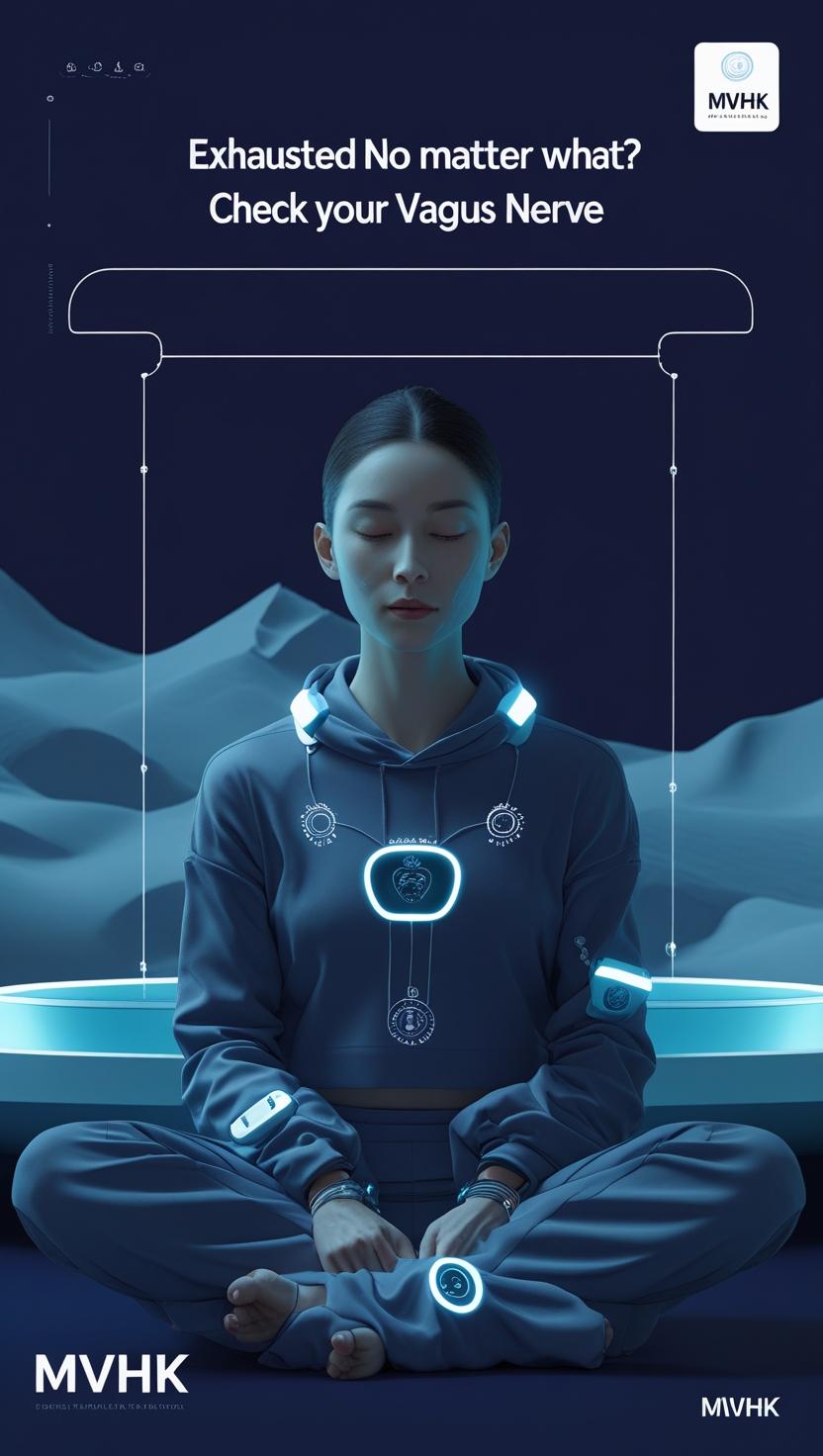 Woman in tech-enhanced cold plunge activating vagus nerve