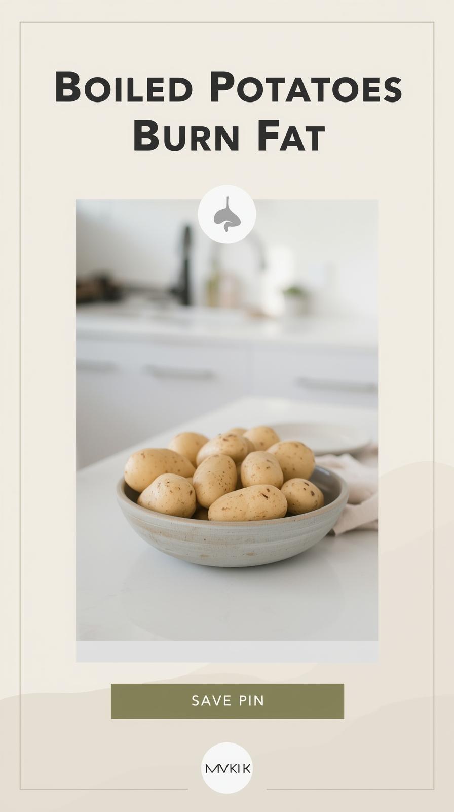 Cooled boiled potatoes in a bowl, resistant starch benefits for gut health and fat burning"