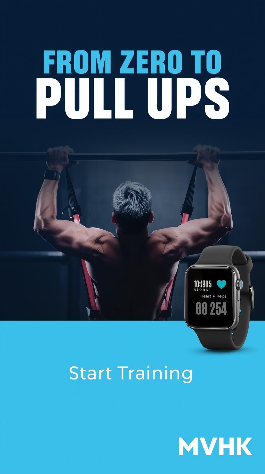 man doing exercise and smart watch