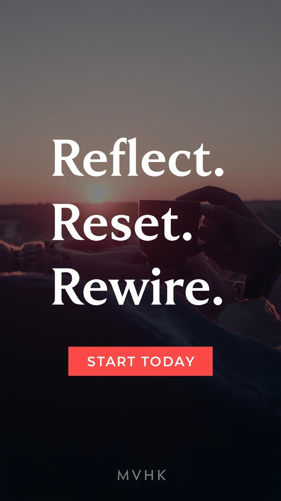 Woman journaling at sunrise for end-of-year reflection and mental clarity, longevity focus