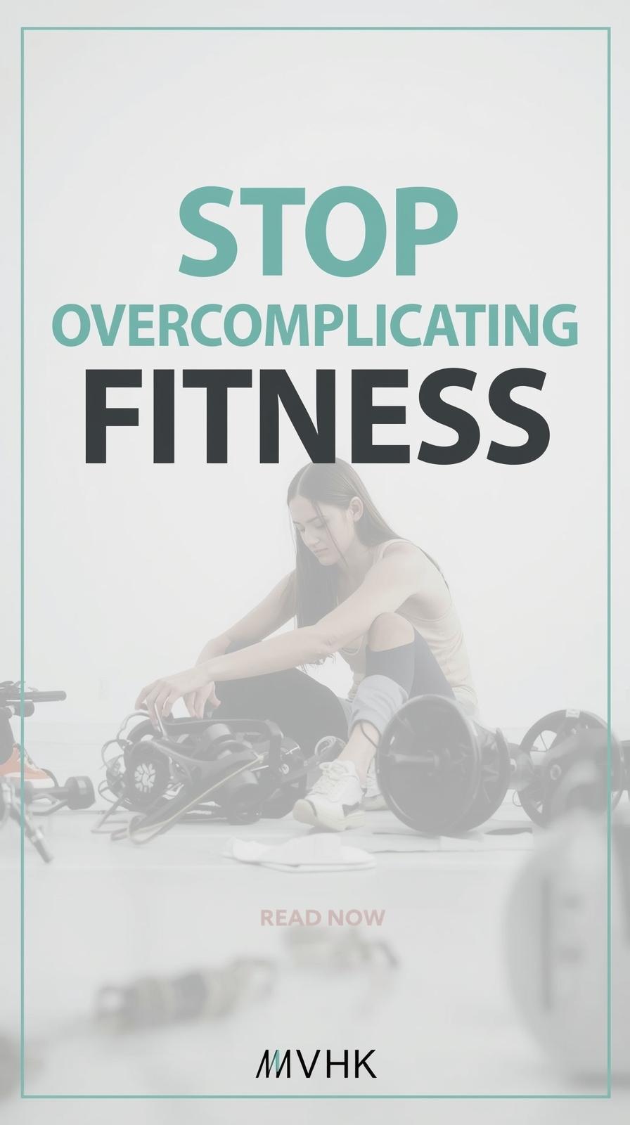 Woman journaling in fitness gear, highlighting simplicity vs. overcomplication in fitness routines