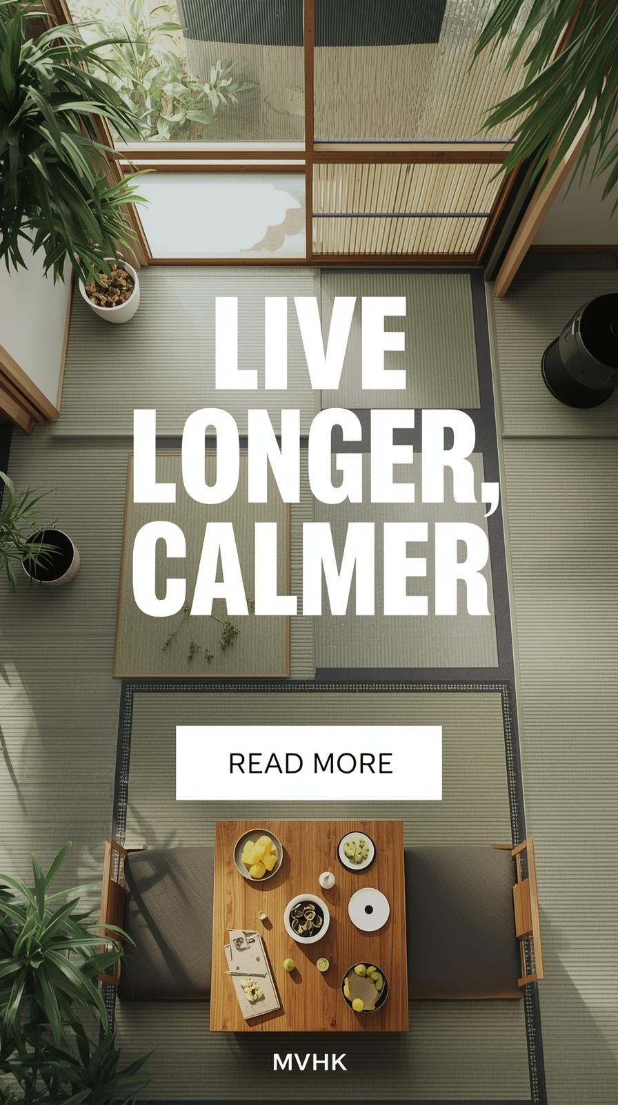 Japanese way of living habits for health, balance, and longevity