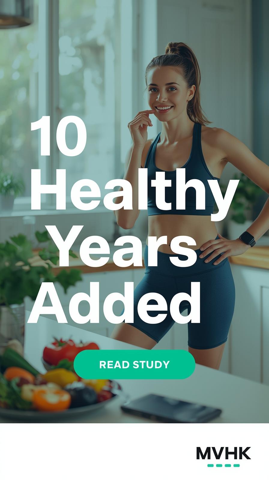 Sleep, exercise, and diet thresholds for adding 10 healthy years of life