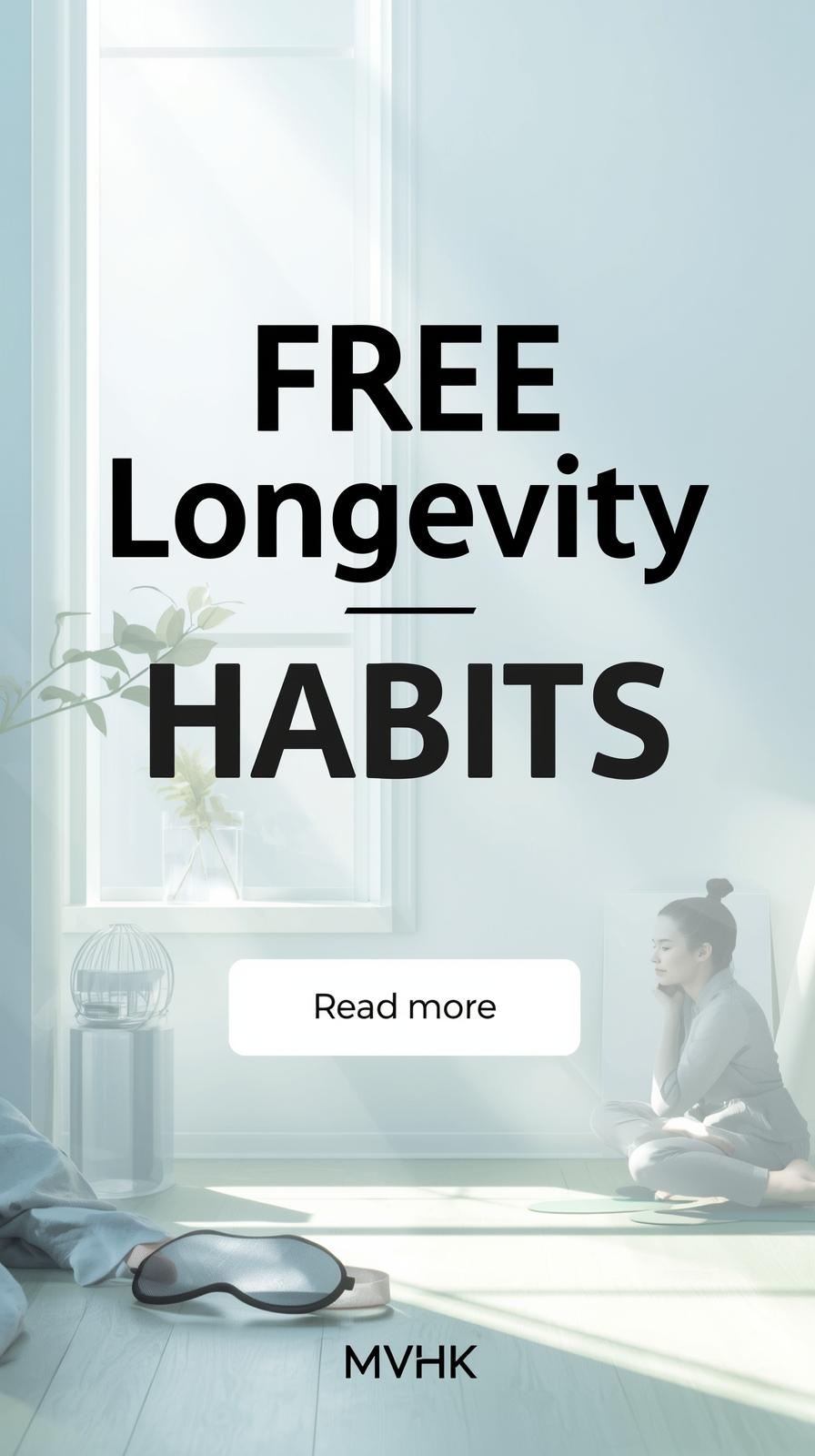 free longevity habits daily movement sleep sunlight hydration stress consistency