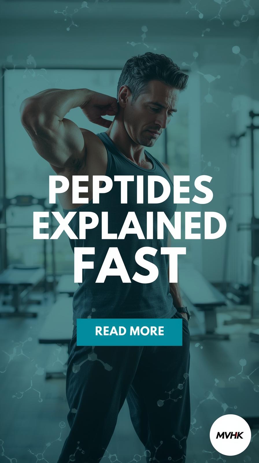 Peptide therapy for muscle and tendon recovery illustration