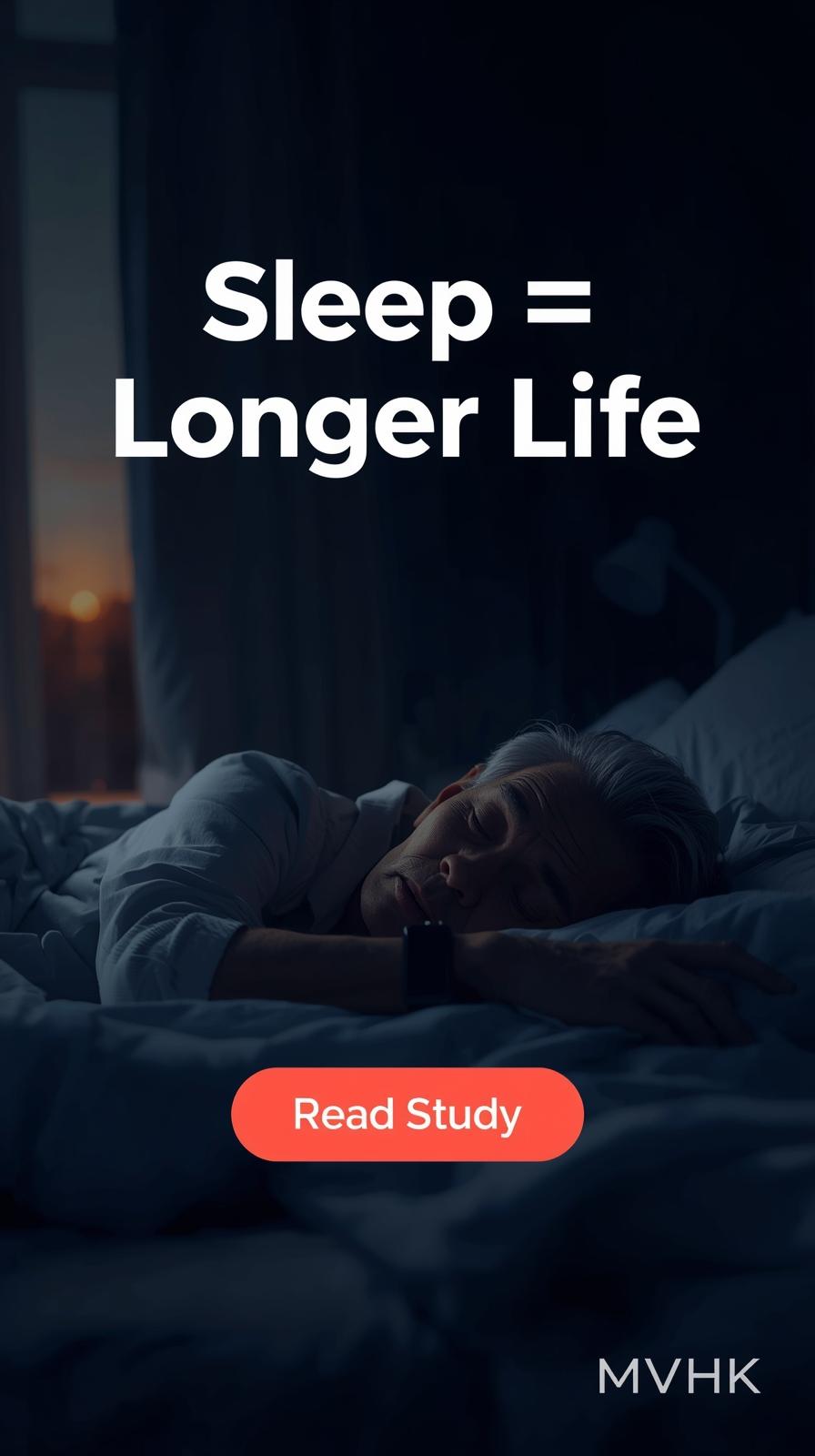 Older adult sleeping peacefully representing sleep insufficiency and life expectancy research