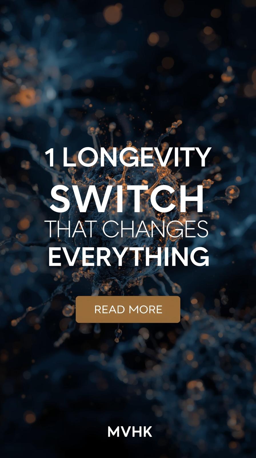 mitochondrial longevity pathways activation illustration with energy signaling concept