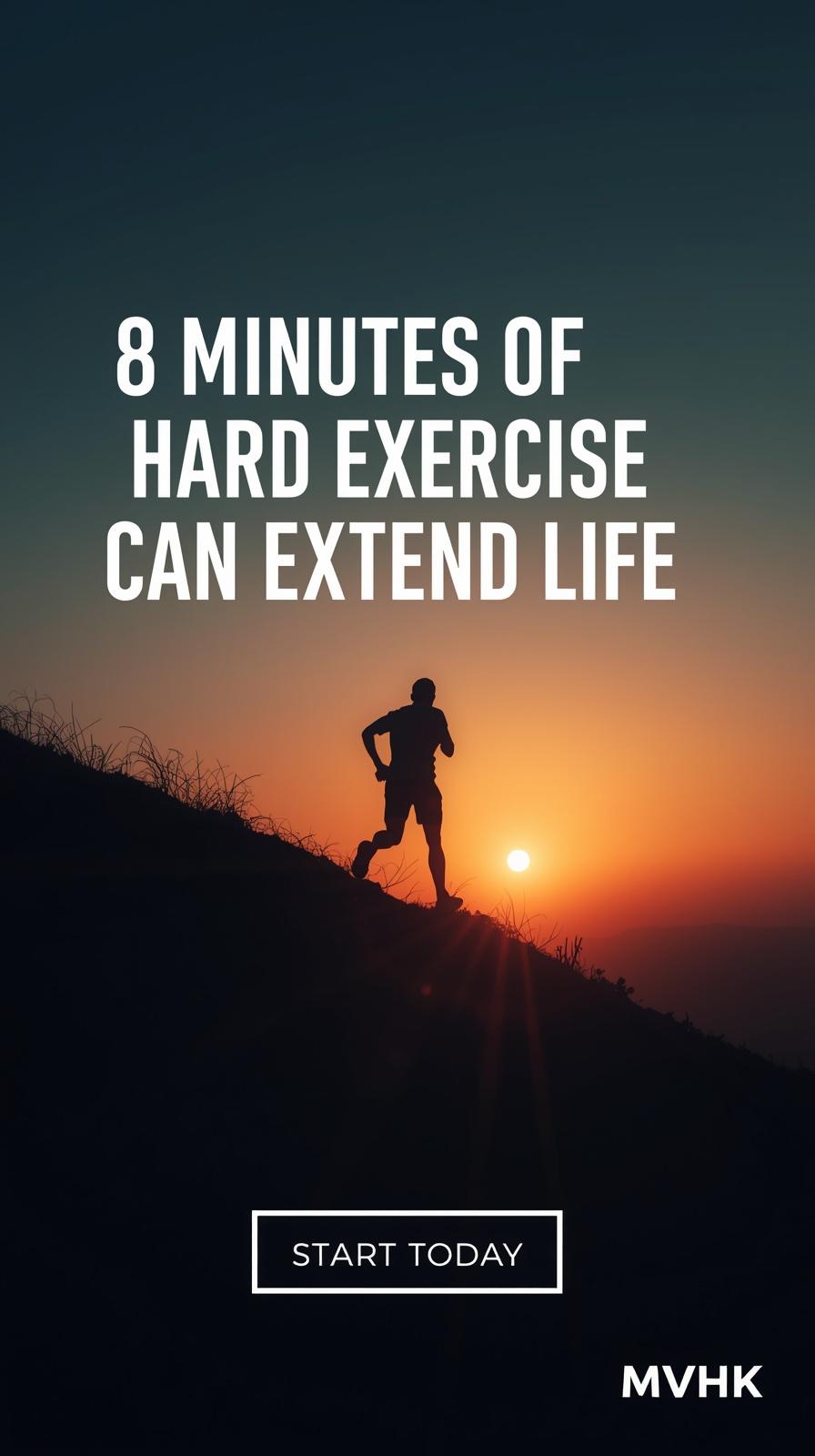 Vigorous exercise minutes linked to lower mortality risk and longevity benefits