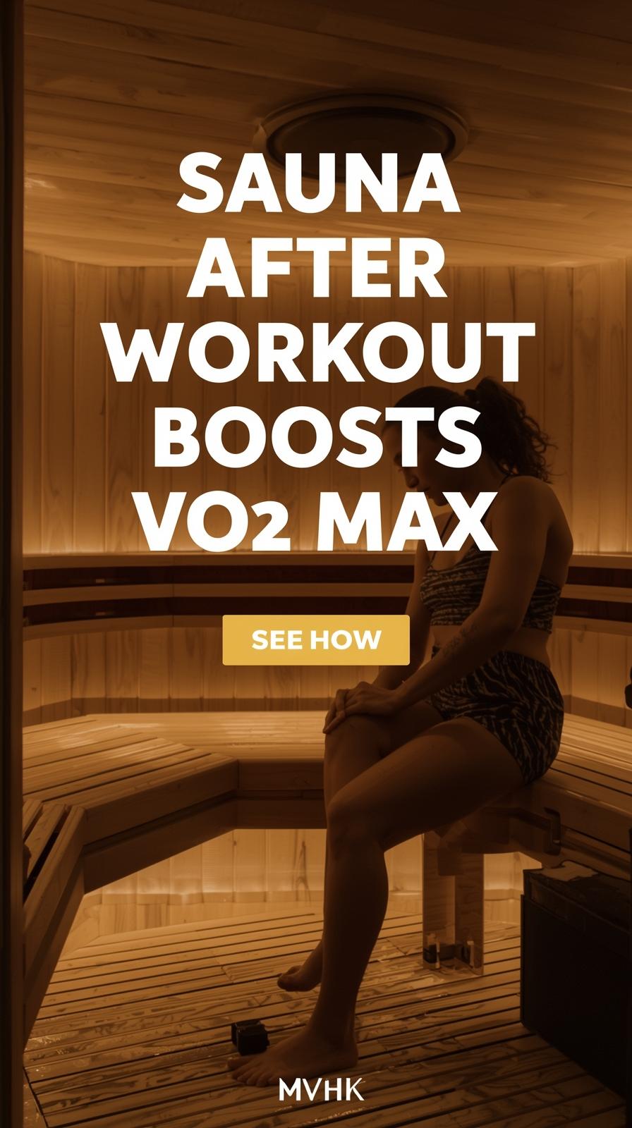 Athlete using sauna after cycling workout to improve VO₂ max and endurance adaptation