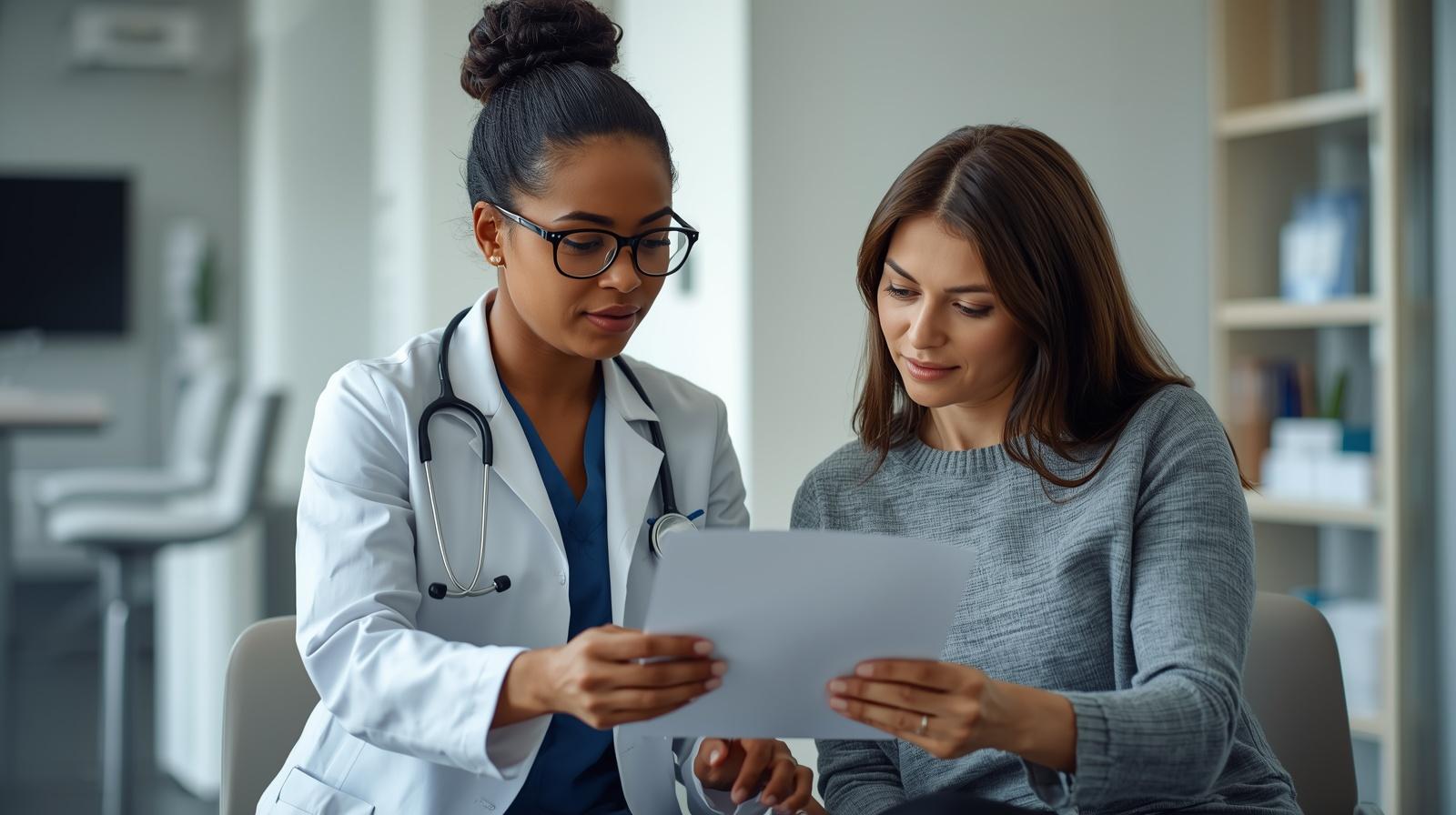 LDL cholesterol blood test and heart health concept